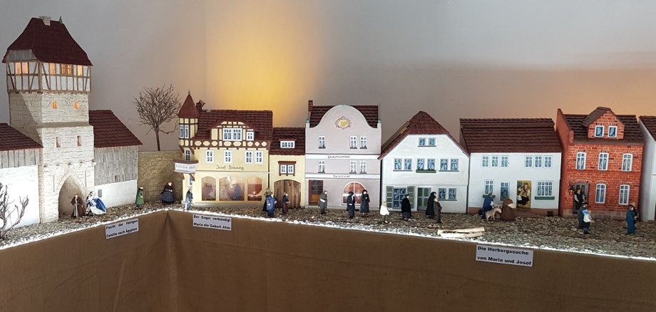 Modell Töpferstraße Weihnachten