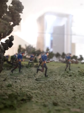 Nachbau Modell Gefecht