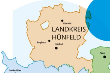 Karte Landkreis Hünfeld