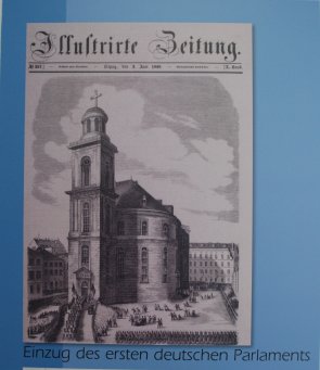 Paulskirche Zeitungsausschnitt 1848